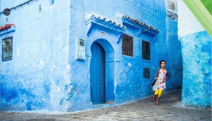 Este hermoso pueblo de Marruecos está pintado de azul por extrañas razones