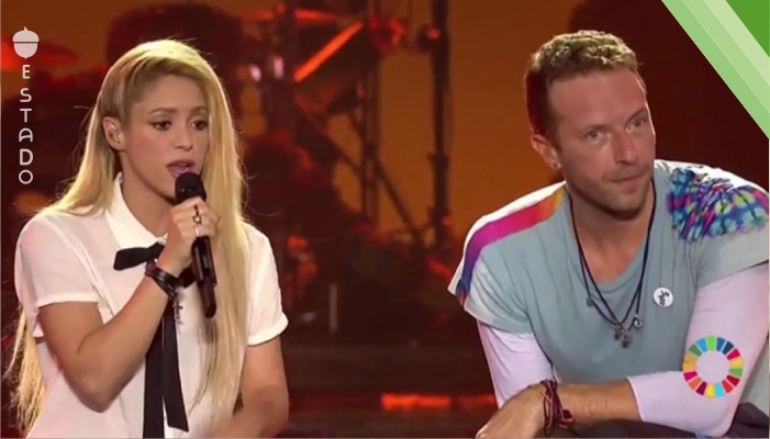 Shakira se une a Coldplay para cantar “Yellow” pero el resultado no fue de lo mejor