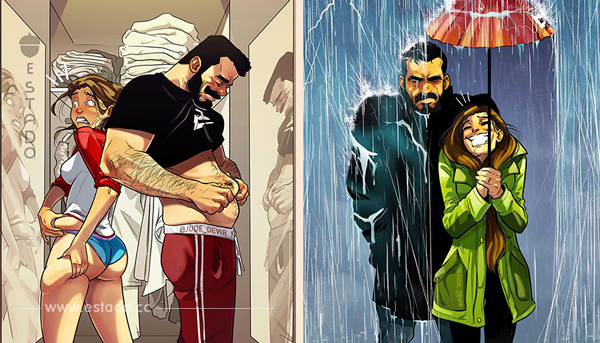 Artista sigue ilustrando como son los días con su esposa en divertidos comics, y para nada nos sentimos celosos