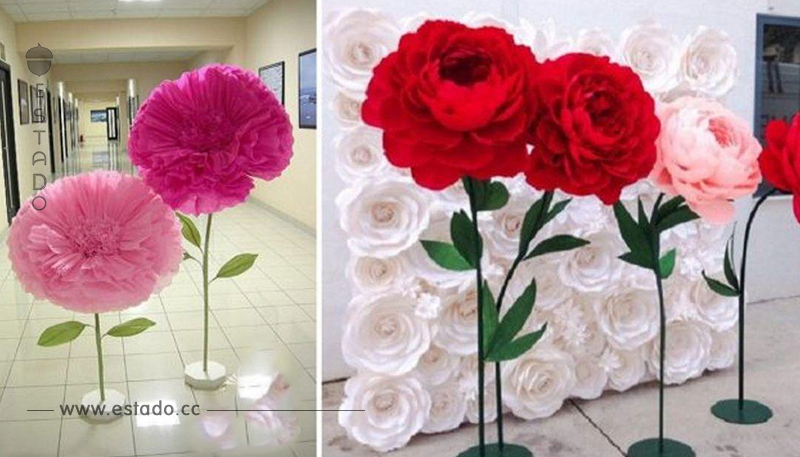 Nueva tendencia, aprende a crear estas flores gigantes de papel