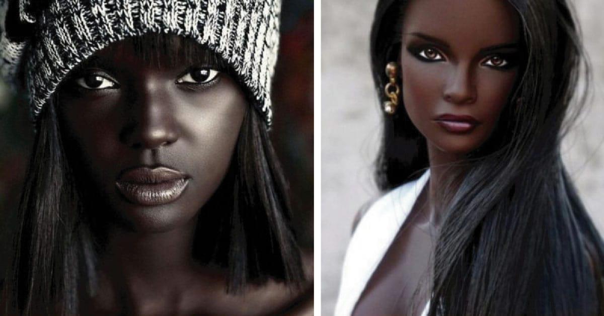 Conoce la preciosa modelo australiana sudanesa que parece una Barbie real