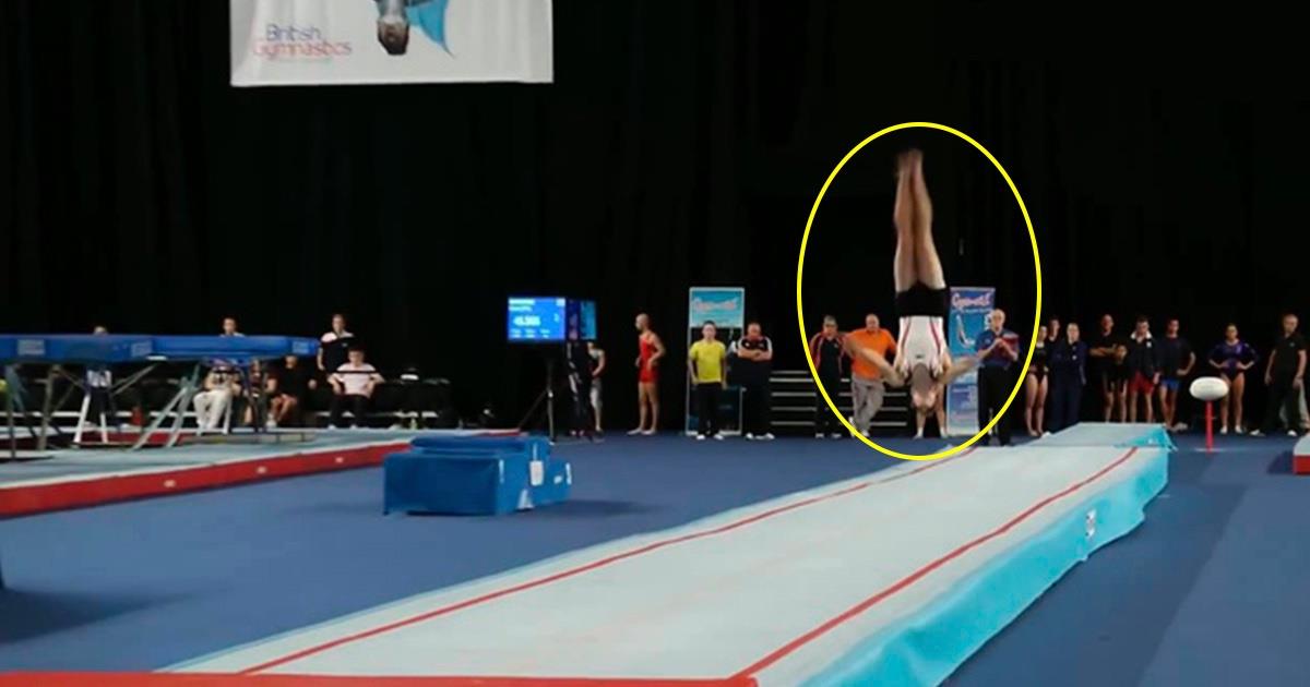 Este gimnasta parece violar la ley de la gravedad y por ello se ha convertido en campeón mundial