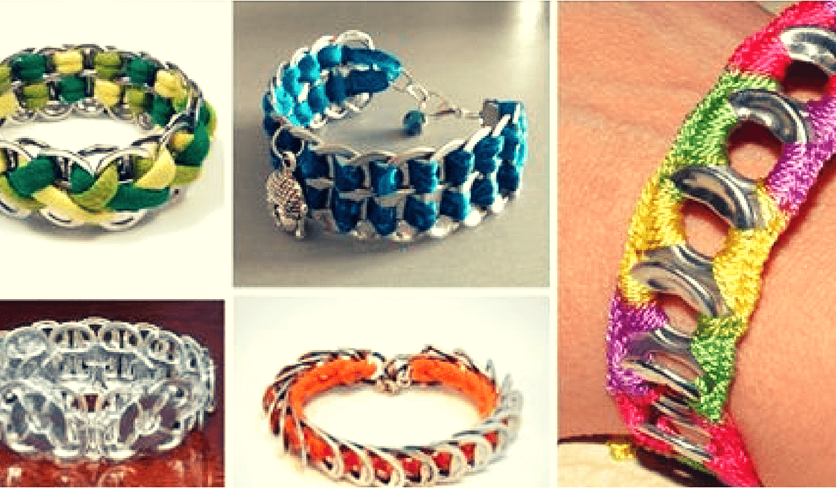Aprende cómo se hacen pulseras con anillas de latas que se están poniendo de moda.