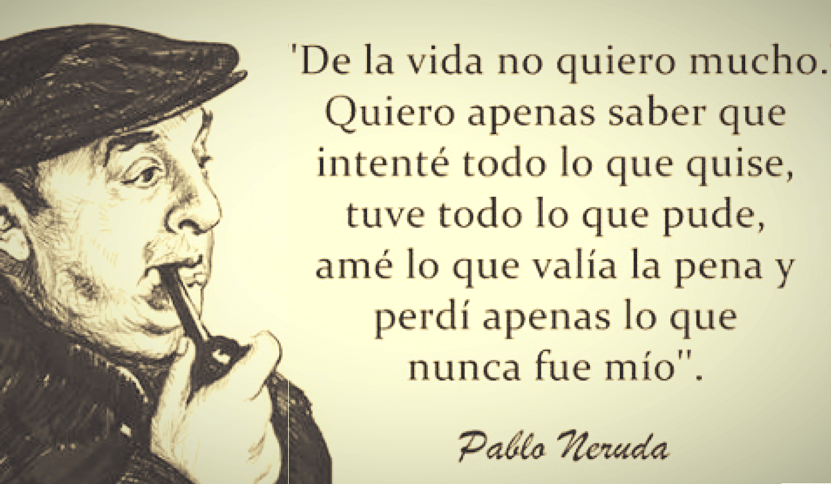 20 de frases de Pablo Neruda que te harán creer en el amor