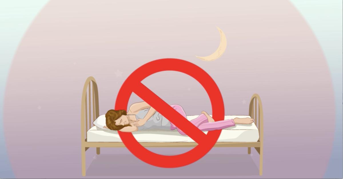 Dormir sobre el lado derecho puede dañar tu salud