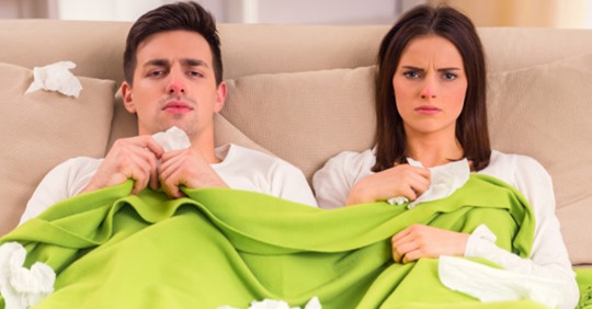 Los hombres no exageran, en realidad se sienten peor que las mujeres cuando tienen gripe