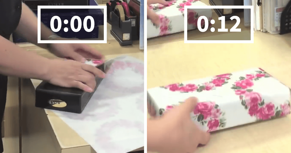 Con este truco japonés podrás envolver regalos en 12 segundos