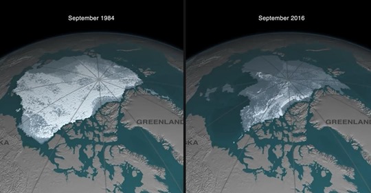 La NASA publicó un video que muestra la alarmante reducción de la capa de hielo en el Ártico