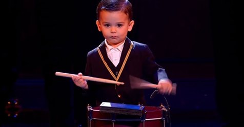 Hugo Molina y su tambor se convierte en el ganador más joven de 'Got Talent' con 3 años