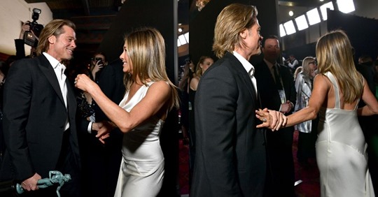 El encuentro de Brad Pitt y Jennifer Aniston en los SAG Awards que enloqueció Internet