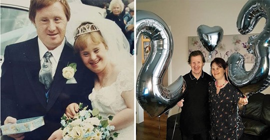 Pareja con Síndrome de Down, festeja 23 años de matrimonio. A pesar de las críticas ellos se aman y formaron una familia bella 25029