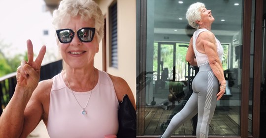Esta mujer de 73 años demuestra que nunca es tarde para lograr una figura atlética y definida