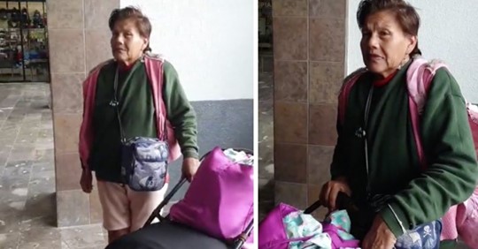Hija abandona a su madre enferma en la central de autobuses