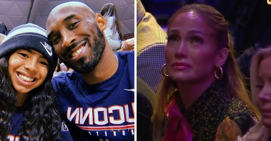Jennifer Lopez rompe en llanto durante homenaje a Kobe Bryant