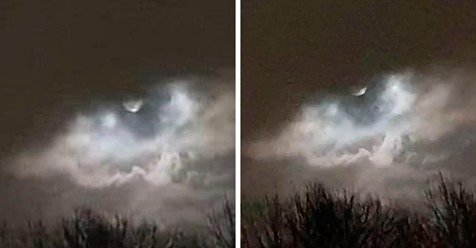 Tras una fuerte tormenta, una mujer captó una imagen única: el ojo de la tormenta