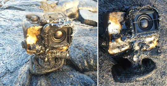 Esta cámara GoPro fue tragada por lava, sobrevivió y grabó todo