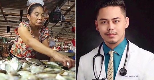 Una vendedora de pescado envía a su hijo a la facultad de medicina a pesar de sus escasos ingresos