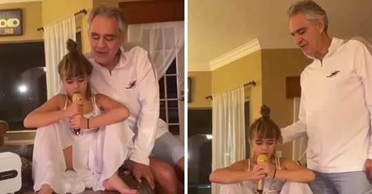 Andrea Bocelli y su hija Virginia forman el dueto más dulce del mundo
