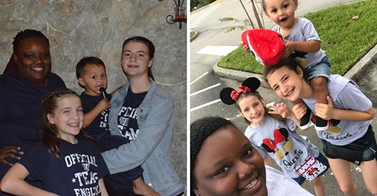 Mujer afroamericana que adoptó a tres niños blancos habla sobre lo que la gente le pregunta en público