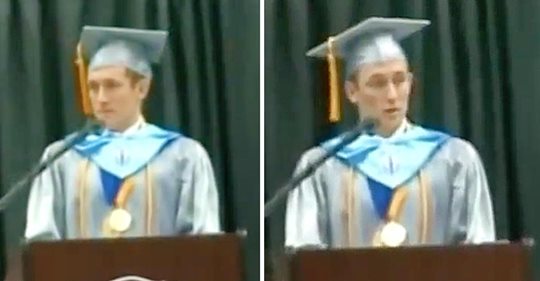 Un estudiante de secundaria admitió que no tiene hogar en su discurso de graduación