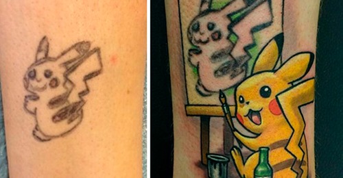 20 Tatuajes que fueron arreglados de la mejor manera