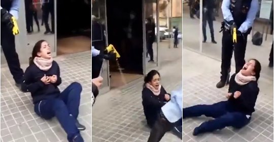 Los Mossos detienen a una joven tras reducirla con una pistola Taser en Sabadell