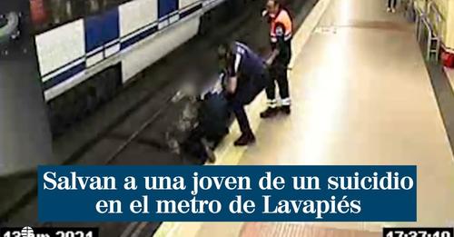 La Policía Municipal evita el suicidio de una chica en el metro de Lavapiés