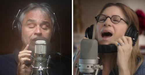 Un dúo que quita el aliento: Barbra Streisand y Andrea Bocelli cantando juntos