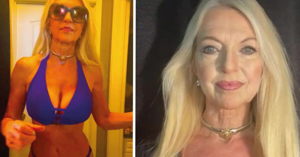Señora de 62 años luce su cuerpo en bikini a pesar de las críticas.
